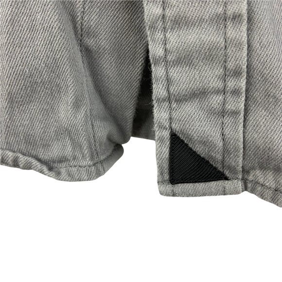 Untuckit Men's Gray Long Sleeve Button Up Shirt Slim Fit Large Lg - Picture 6 of 7